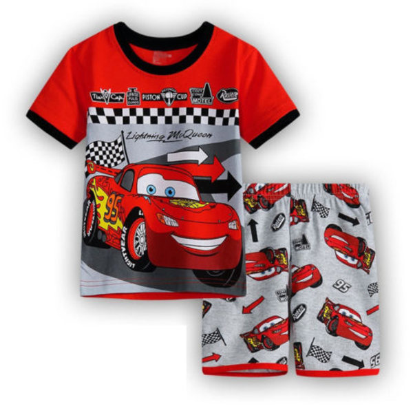 Pojkar Flickor Lightning McQueen Pyjamas Outfits Nattkläder 100