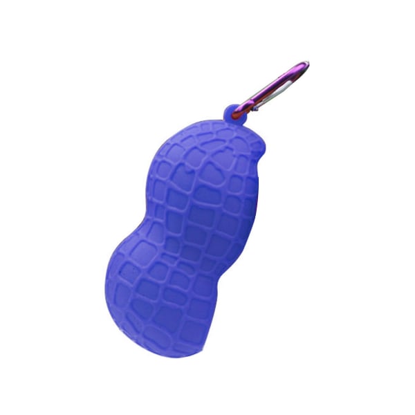 Kaesi Double Ball Sleeve Lätt att rengöra med krok Unik design Mjuk textur Säkerhetsförvaring Golfboll Enkla jordnötsskal Cover för träning Blue