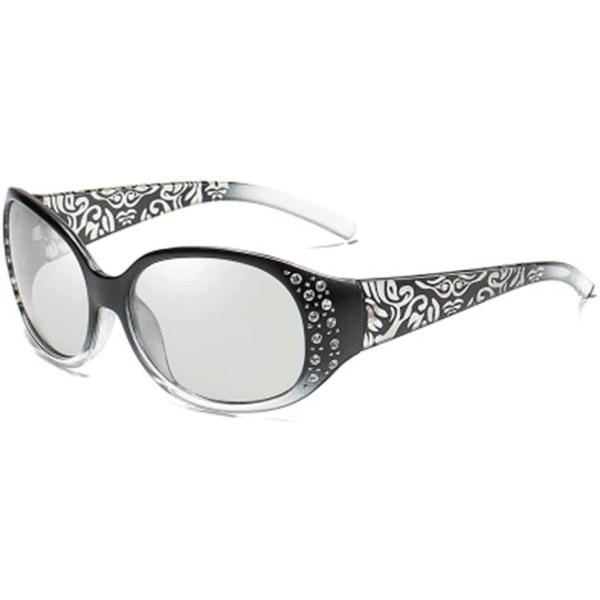 Store Polarized Night Vision Glasögon Hd Anti-frontlight Bilglasögon Vintage Photochromic Solglasögon för kvinnor (färg Namn: C06- Missfärgning)