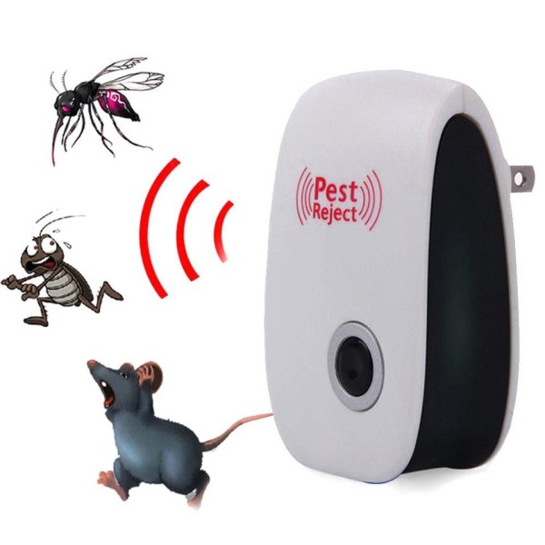 Elektronisk Pest Reject Ultraljud Mus Kackerlacka Repeller Enhet Insekt Råttor Spindel Myggdödare