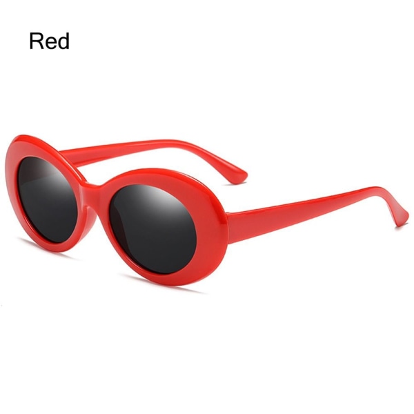 Ovala solglasögon för kvinnor Solglasögon RÖDA Red Red