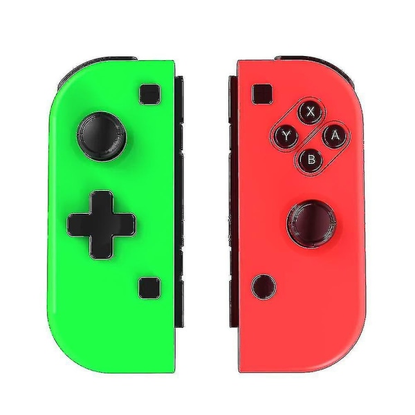För Nintendo Switch-kontroller Joy-con L/r Gamepad med rem Joysticks Byt ut Joycon pink green bluetooth