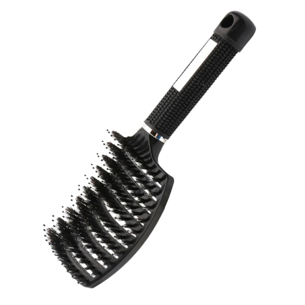 Detangle Hairbrush Women Wet Comb Hair Brush Professionellt hår Black Bristles