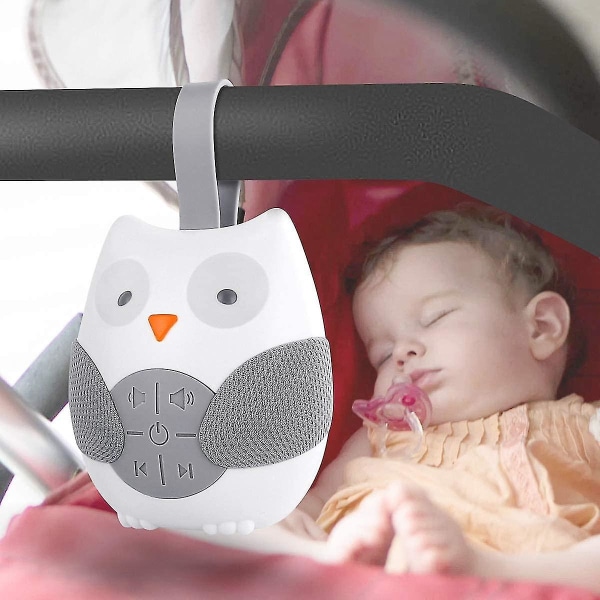 Baby sömnnapp Ljudmaskin Bärbar White Noise Noise Machine med 12 lugnande ljud och 3 Shusher-timer för resor Sl