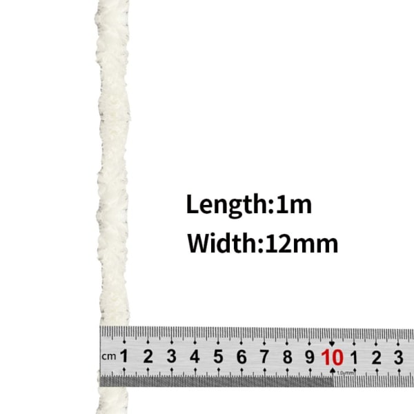 2st Plysch Twisting Sticks Plysch Tråd Järntråd VIT White White