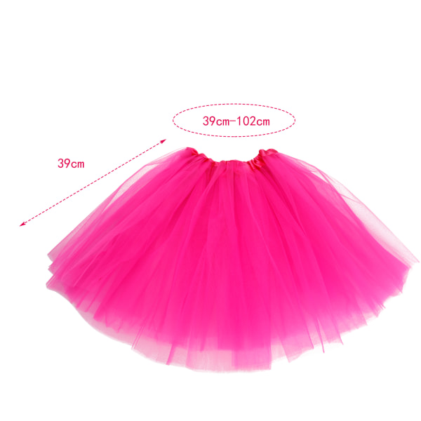 40 cm vuxen tyll Tutu 80-talsbal Party Princess Dress