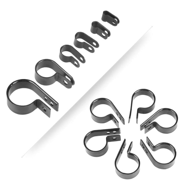 200 st/låda R Clamp Cable Clip Kit Wire Clips
