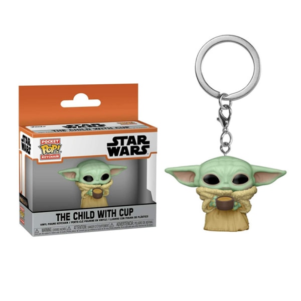 Star Wars Mandalorian Yoda Baby Keychain Figurleksaker B B