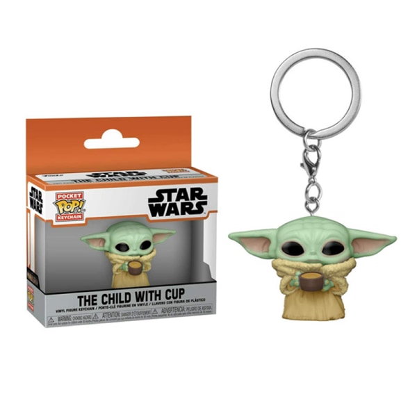 Star Wars Mandalorian Yoda Baby Keychain Figurleksaker C C