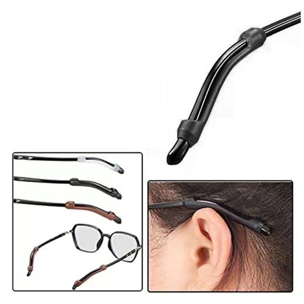 Glasögon Cover Anti-slip öronkrokar för glasögon Glasögon Silikongrepp Glasögonglasögontillbehör