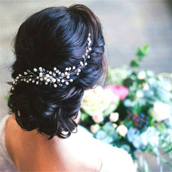 Bride Bridal Hair Comb Wedding Headwear Pearl Women Jewelry Hai White one size