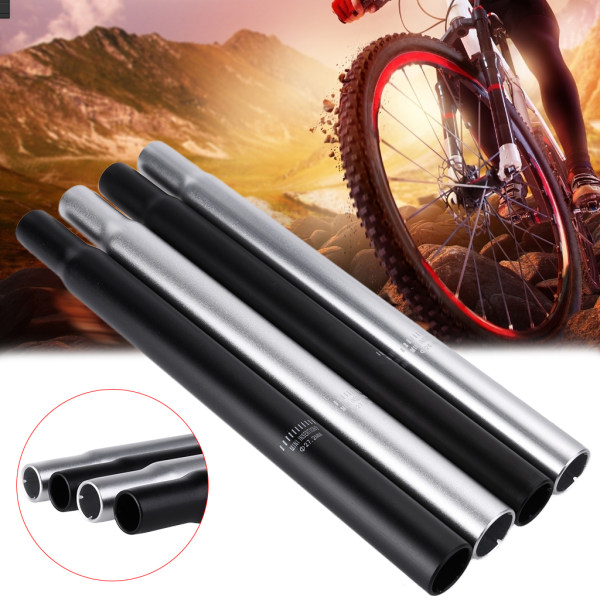 Cykel för sadelstolpe aluminiumlegering 25,4/27,2 mm rör MTB Mountain Road Bike Cyc Black 27.2mm Black 27.2mm