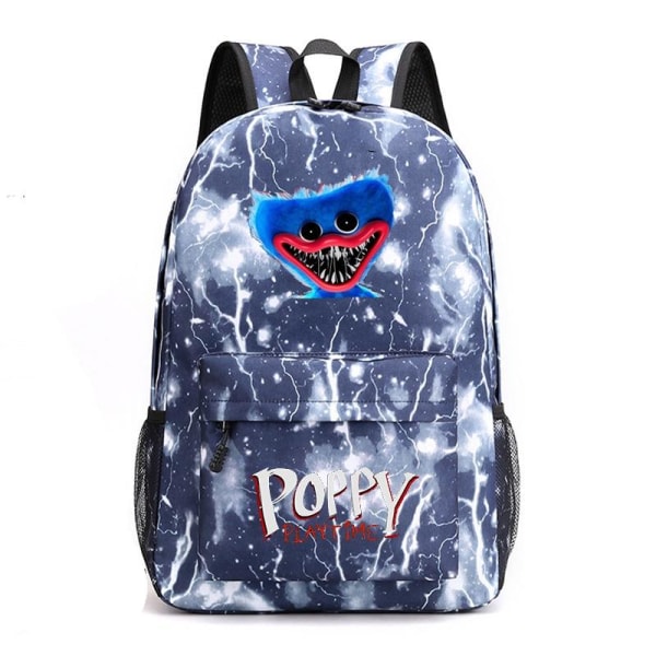 poppy playtime ryggsäck barn ryggsäckar ryggväska 1st blixt blå