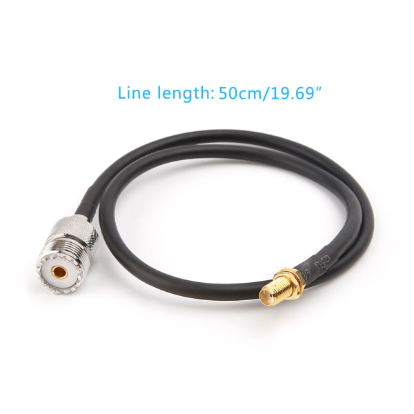 SMA hona till UHF SO239 PL259 hona RG58 Pigtail kabel RF koaxial monteringskabel