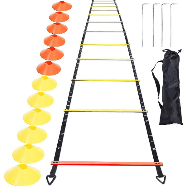 Island Sxbd Agility Ladder - Agility Speed And Balance Training Ladder För Fotboll Basket Boxning Softball Fotarbete