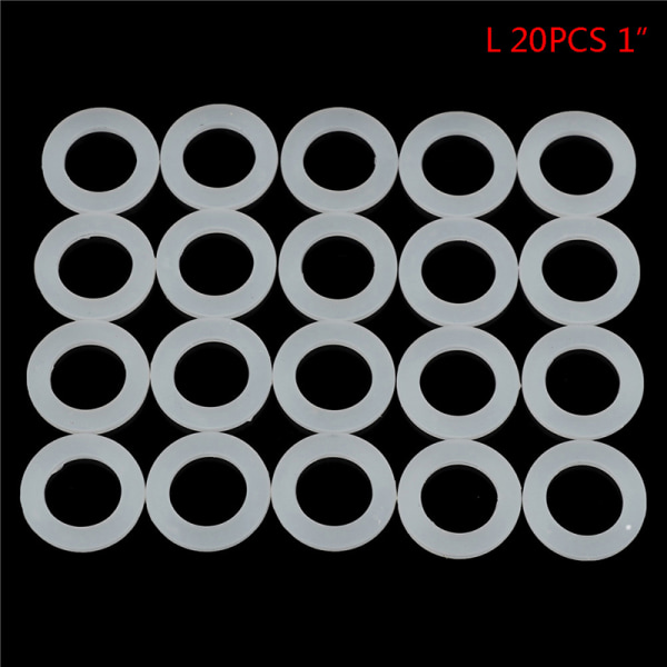 20 st 1/2" 3/4" 1" Gummi platt packning O-ring tätningsbricka ring L