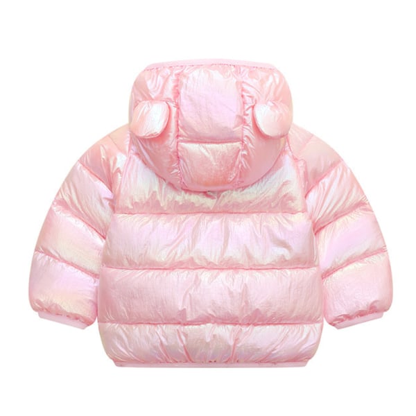Bbay vinterdunkappor med huvor för björnöron Pink 120cm Pink 120cm