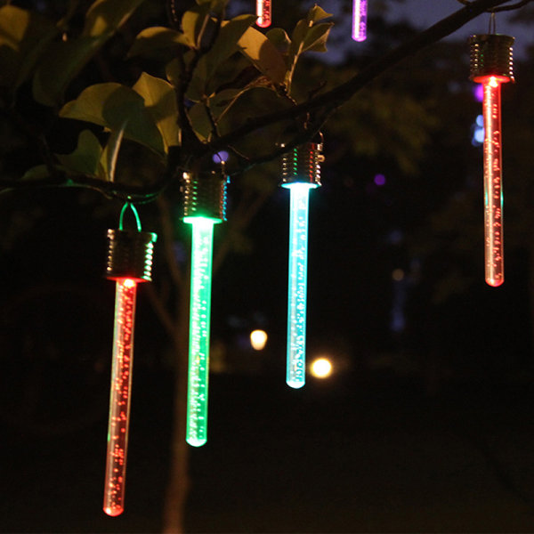 3st LED Solar Hang Pendellampor Färgglada utomhus trädgårdslampa Multicolor 3pcs