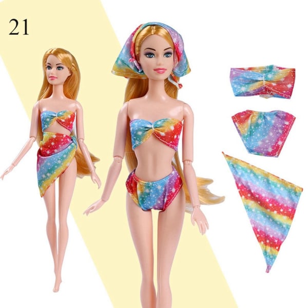 Dollsimkläder Bikini 21 21 21