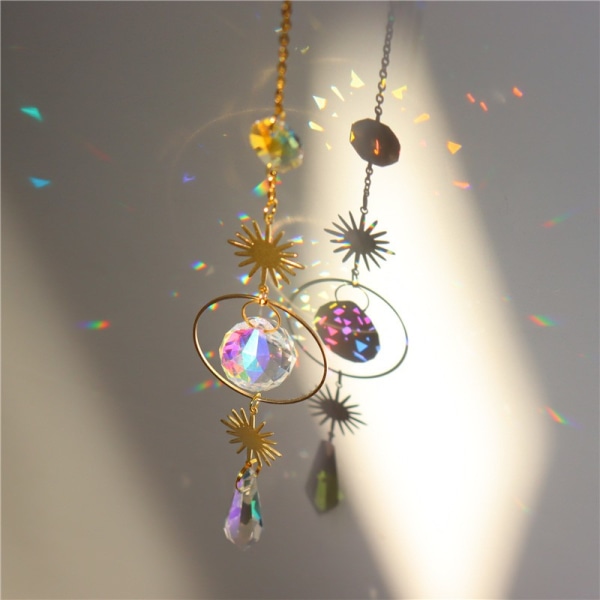 Kristall solfångare hängande belysning hängande trädgård dekoration 01 01