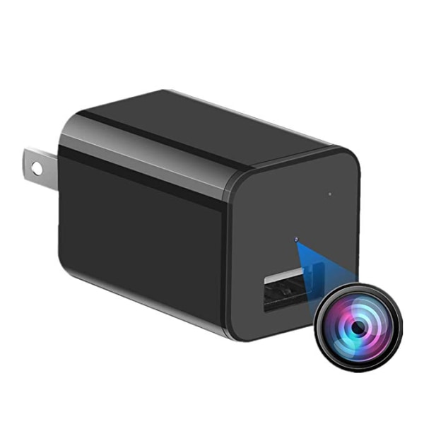 Spionkamera-dold kameraladdare Full HD 1080P-