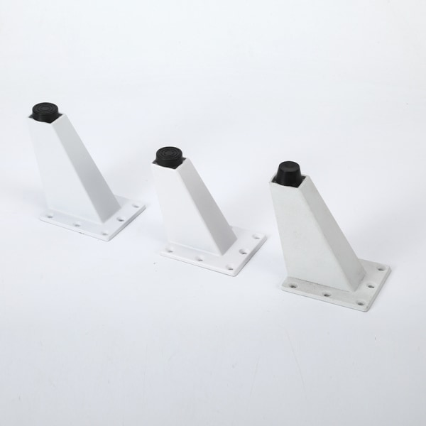 Vit(92mm) 4 stycken justerbara fötter Möbelben Köksben Bänkskiva Bar TV Skrivbordsbordsben, Möbelfötter av aluminiumlegering, för soffbordsskåp