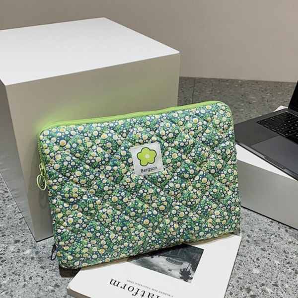 Laptop Sleeve Case Väska Liner Bag 11INCHGREEN BLOMMA GRÖN BLOMMA - on stock 11inchGreen Flower