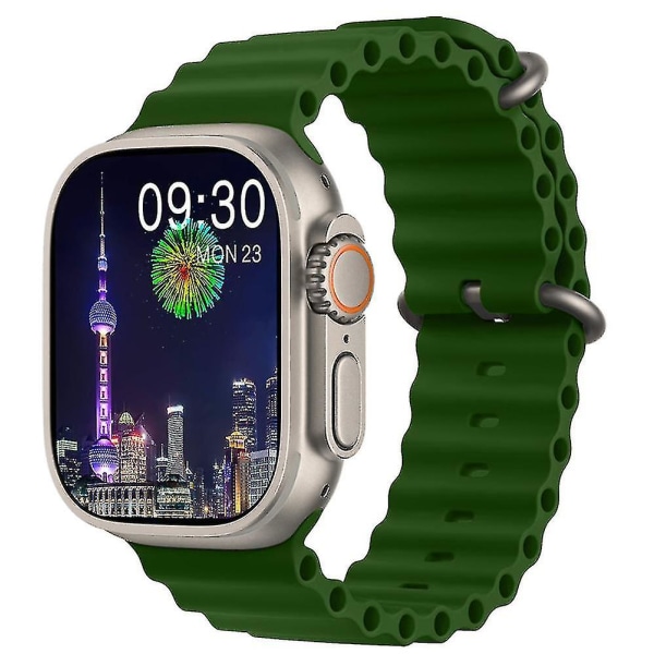 Hk8 Pro Max Ultra Smart Watch Herr 49mm Amoled Skärm Kompass Nfc Smartwatch-yky color2