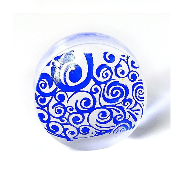 Ruimio Nail Art Mallar Tampong Transparent Tampon Silikon Outil Peinture Bild Vernis Ongles För Nagelbild Designs Diy White