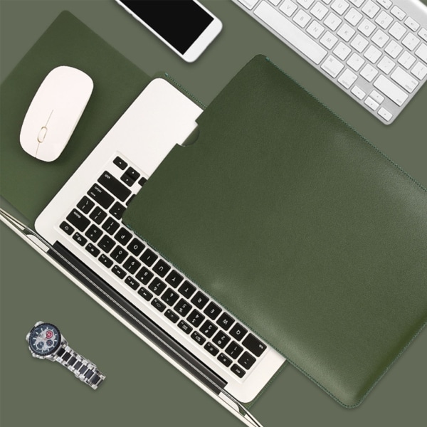 Laptopväska Vattentätt PU- cover för Book Air 13 Pro 13,3 14 15 15,6 tums case- Notebook innerväska Brown 12 inch Brown 12 inch