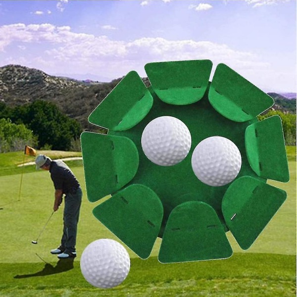 Golf Hole Cup Putter övningsskiva med ytflockning för träning