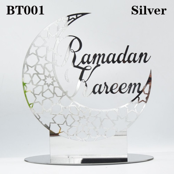 Eid Mubarak Dekor Ramadan Ornament SILVER BT001 BT001 silver BT001-BT001