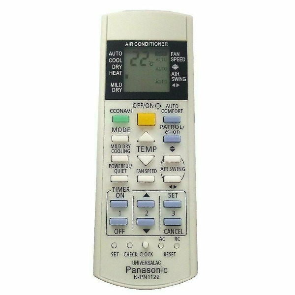 universal K-pn1122 för alla nationella Panasonic luftkonditioneringsfjärrkontroll
