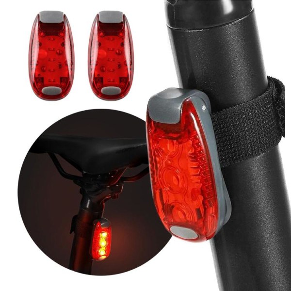 Cykellampa Cykelbelysning varningslampa säkerhetslampa 2-pack