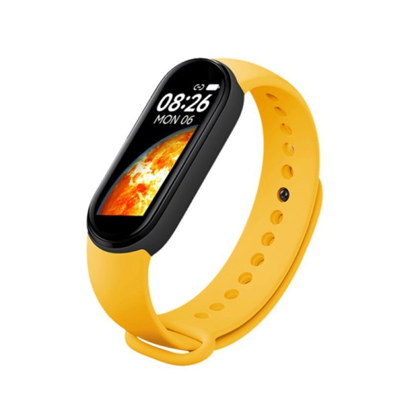 Band 7 Smart Watch Herr Dam Smartband Heart Rate Smartwatch yellow