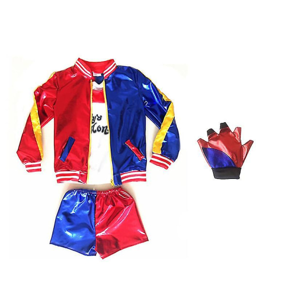 5 st Harley Quin Cosplay Kostym Halloween Cosplay Kostym För Vuxna Och Barn Kid-XL Kid-XL