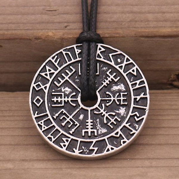 Slavic Norway Valknut With The Elder Futhark Runes Pagan Amulet Pendant Herr Halsband Skandinaviska Viking Smycken 1