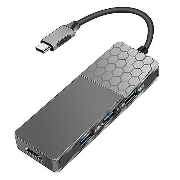 USB C Hub Type-c Dockningsstation 7 i 1 4k Hdmi-kompatibel+usb3.0+pd+tf För Ipad Pro 2018/ Air/hua Wei Matebook Mimenor