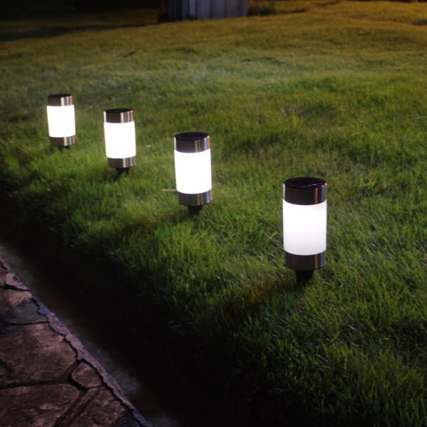 Naturligt ljus Solar Mini Yard Jordplugg LED Garden Light solplastlampa gräsmatta landskapsljus