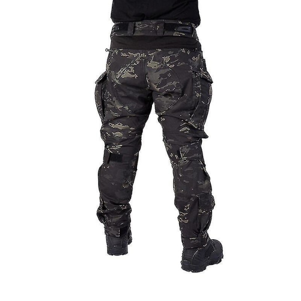 Herr Combat Cargo Byxor Med Knäskydd Airsoft Tactical Trousers Multicam Cp Gen3 Camouflage Army Work Byxa Tack!! Army green L Army green L