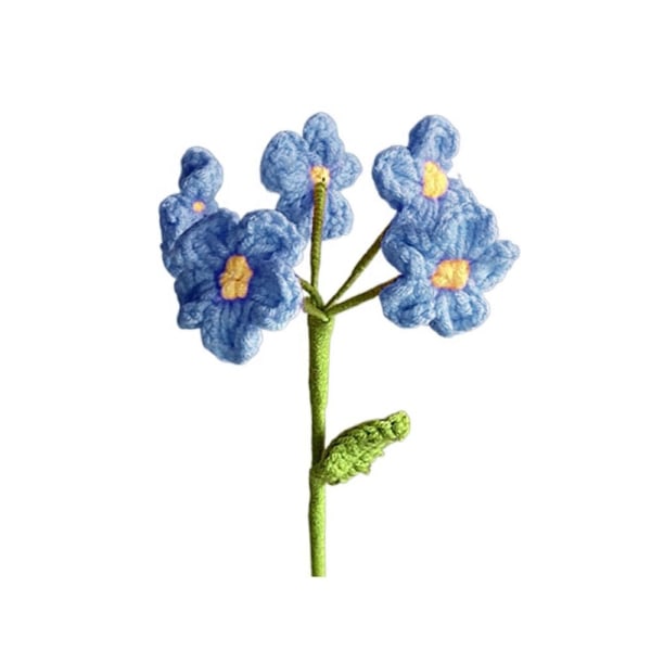 Handstickad lavendelblomma Lavendelflätad blomma BLÅ Blue