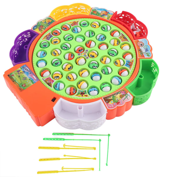 Set med roterande bräda Fisketallrik Förälder Barn Interaktiv leksak Fiskeleksaker, leksakstält, interaktiva skrivbordsleksaker