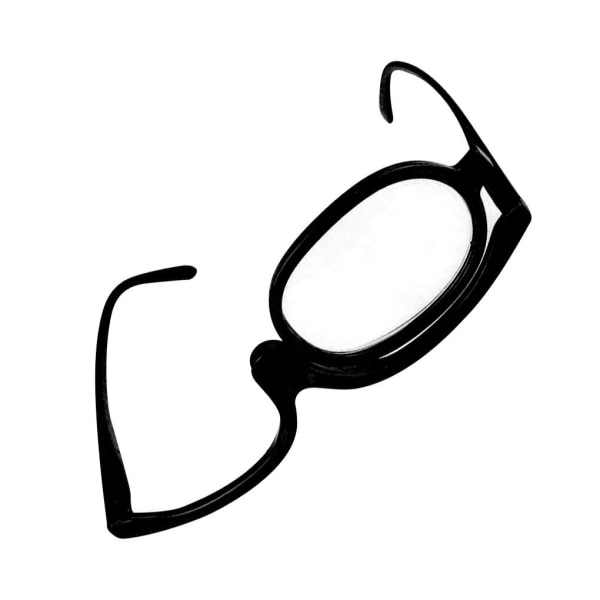 Kvinnor Sminkglasögon Förstoringsglasögon Läsglasögon Enkelroterande black 150 degree black 150 degree