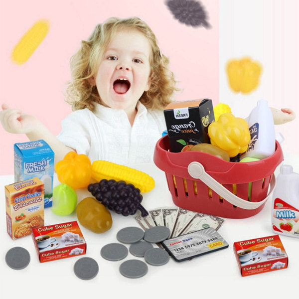 Barn kassadisk Kreditkort Maskin leksak Kid Supermarket Kassaapparat Leksak