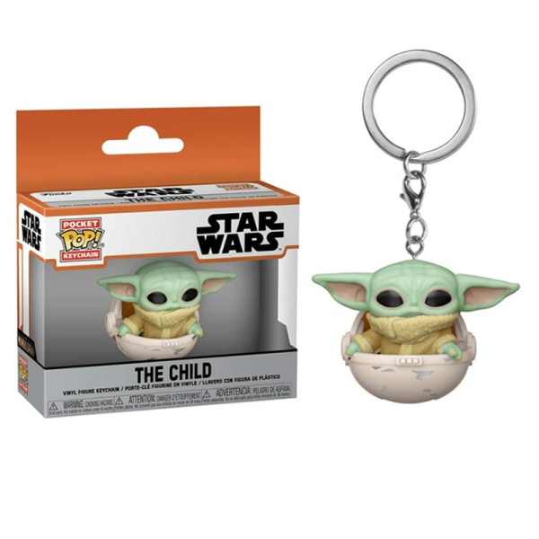 Star Wars Mandalorian Yoda Baby Keychain Figurleksaker B B