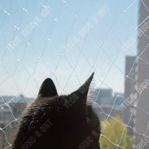 TD® Cat balkongisoleringsnät antifallskyddsnät skyddsnät antifallnät anti-kattnät 3*4 meter