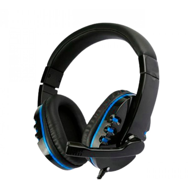 Speldator Mobilt headset Kabelanslutet speldator Musikhörlurar kompatibla med Playstation, PC, Ipad, Mac - Brusreducerande mikrofon, Lightw