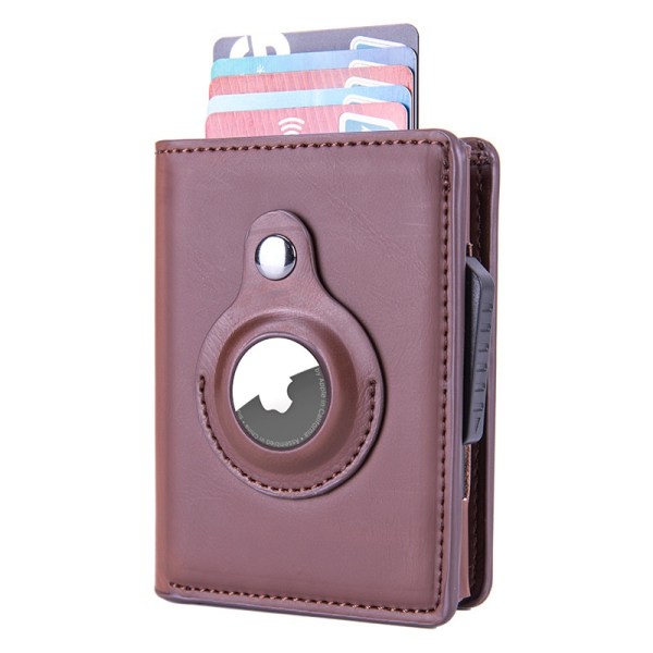 airtag plånbok wallet apple airtags korthållare kort kaffe