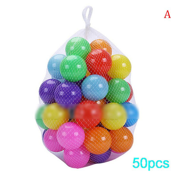 50 st färgglada plastbollar Multi-Color 50 Pcs