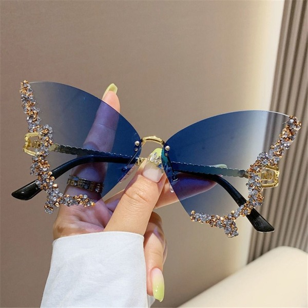 Butterfly Solglasögon Lila Solglasögon för kvinnor ICE BLUE ICE Ice blue Ice blue
